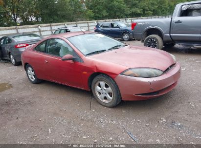 2000 MERCURY COUGAR I4 Red  Gasoline 1ZWFT6031Y5622449 photo #1