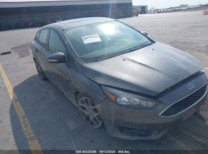 2018 FORD FOCUS SEL Gray  Gasoline 1FADP3H23JL240783 photo #1