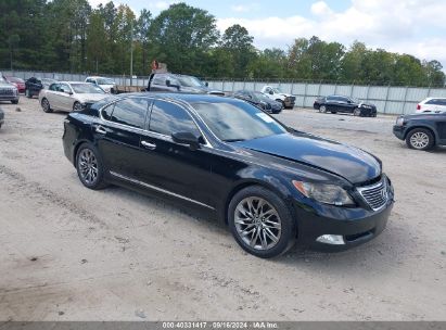 2008 LEXUS LS 460 Black  Gasoline JTHBL46F985084156 photo #1