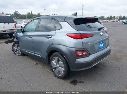 2021 HYUNDAI KONA ELECTRIC SEL Gray  Electric KM8K23AG7MU110666 photo #4