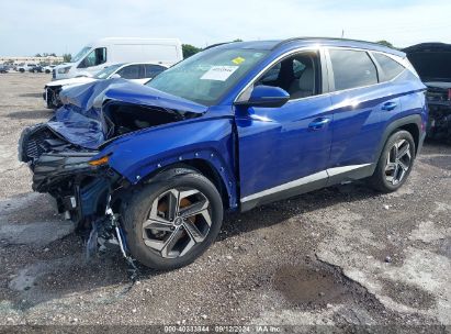 2022 HYUNDAI TUCSON SEL Blue  Gasoline 5NMJC3AE6NH078166 photo #3