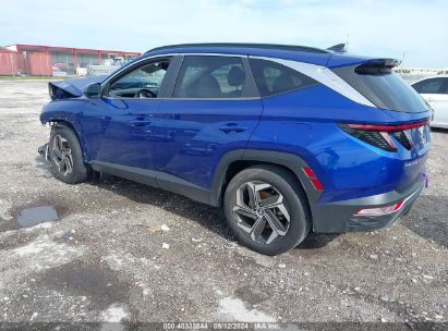 2022 HYUNDAI TUCSON SEL Blue  Gasoline 5NMJC3AE6NH078166 photo #4