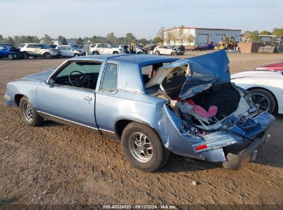 1987 OLDSMOBILE CUTLASS SUPREME BROUGHAM Blue  Gasoline 1G3GM11YXHP326453 photo #4