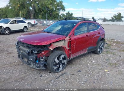 2024 HYUNDAI KONA LIMITED Maroon  Gasoline KM8HECA33RU054666 photo #3