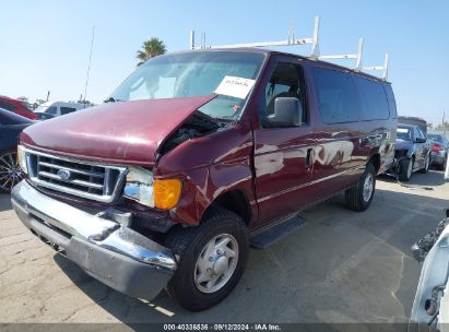 2007 FORD E-350 SUPER DUTY XL/XLT Burgundy  Gasoline 1FBSS31L87DA98358 photo #3