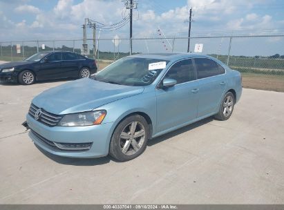 2012 VOLKSWAGEN PASSAT 2.5L SE Light Blue  Gasoline 1VWBH7A34CC060673 photo #3