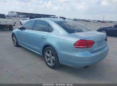 2012 VOLKSWAGEN PASSAT 2.5L SE Light Blue  Gasoline 1VWBH7A34CC060673 photo #4