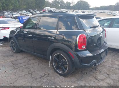 2016 MINI COUNTRYMAN COOPER S Black  Gasoline WMWZC3C53GWT10252 photo #4