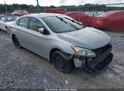 2013 NISSAN SENTRA S Silver  Gasoline 3N1AB7AP3DL620551 photo #1