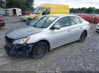 2013 NISSAN SENTRA S Silver  Gasoline 3N1AB7AP3DL620551 photo #3