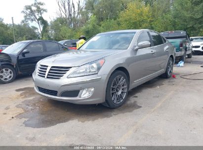 2012 HYUNDAI EQUUS SIGNATURE Gray  Gasoline KMHGH4JH4CU054848 photo #3