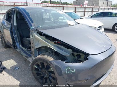 2023 TESLA MODEL Y AWD/LONG RANGE DUAL MOTOR ALL-WHEEL DRIVE Gray  Electric 7SAYGAEE4PF882782 photo #1