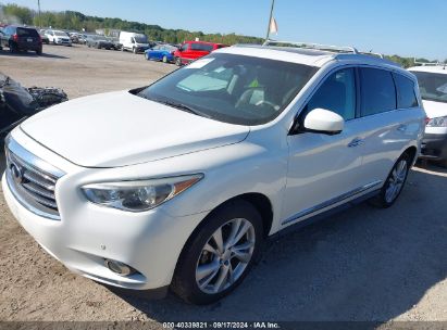 2013 INFINITI JX35 White  Gasoline 5N1AL0MN4DC345226 photo #3