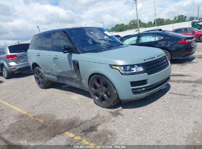 2017 LAND ROVER RANGE ROVER 3.0L V6 TURBOCHARGED DIESEL HSE TD6 Green  Diesel SALGS2FK8HA328763 photo #1