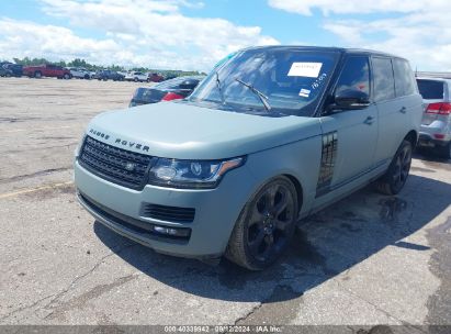 2017 LAND ROVER RANGE ROVER 3.0L V6 TURBOCHARGED DIESEL HSE TD6 Green  Diesel SALGS2FK8HA328763 photo #3