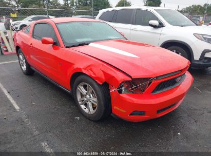 2012 FORD MUSTANG V6 Red  Gasoline 1ZVBP8AM3C5202839 photo #1