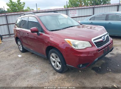 2014 SUBARU FORESTER 2.5I LIMITED Burgundy  Gasoline JF2SJAHC4EH427783 photo #1