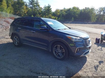 2017 HYUNDAI SANTA FE LIMITED ULTIMATE Gray  Gasoline KM8SRDHF6HU243326 photo #1