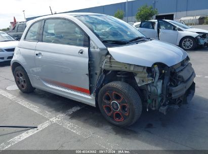 2014 FIAT 500E BATTERY ELECTRIC Silver  Electric ZFBCFXDB8HP597209 photo #1