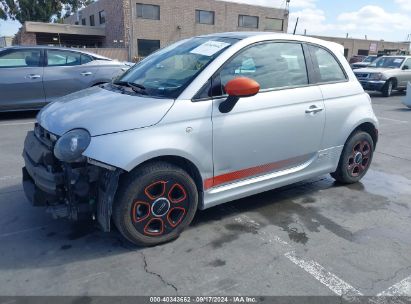 2014 FIAT 500E BATTERY ELECTRIC Silver  Electric ZFBCFXDB8HP597209 photo #3