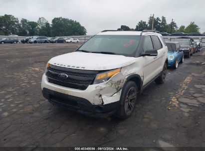 2014 FORD EXPLORER SPORT White  Gasoline 1FM5K8GT6EGB82344 photo #3