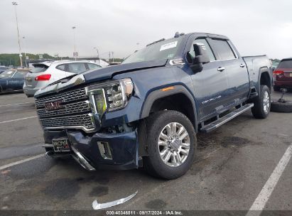 2022 GMC SIERRA 2500HD 4WD  STANDARD BED DENALI Blue  Diesel 1GT49REYXNF103845 photo #3