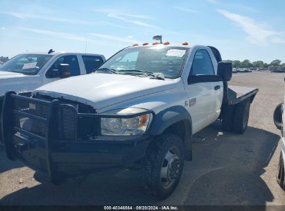 2009 DODGE RAM 5500 HD CHASSIS ST/SLT White  Diesel 3D6WD76L39G530040 photo #3