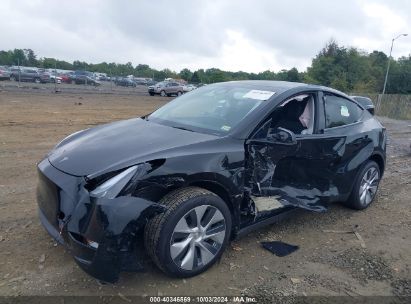 2024 TESLA MODEL Y LONG RANGE DUAL MOTOR ALL-WHEEL DRIVE Black  Electric 7SAYGDEE5RA214619 photo #3