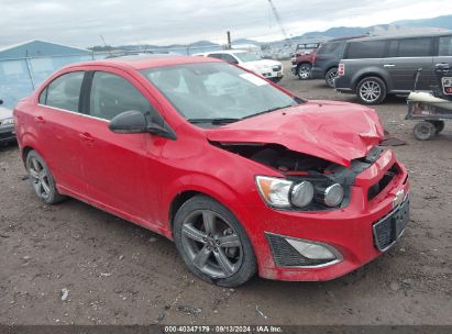 2015 CHEVROLET SONIC RS AUTO Red  Gasoline 1G1JG5SB0F4139065 photo #1