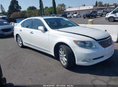 2008 LEXUS LS 460 White  Gasoline JTHBL46F985059547 photo #1