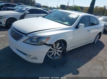 2008 LEXUS LS 460 White  Gasoline JTHBL46F985059547 photo #3