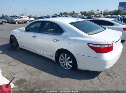 2008 LEXUS LS 460 White  Gasoline JTHBL46F985059547 photo #4