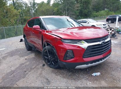 2021 CHEVROLET BLAZER FWD 1LT Red  Gasoline 3GNKBBRA3MS537428 photo #1