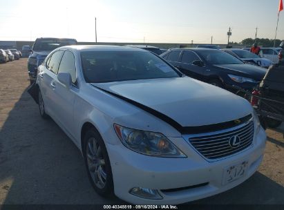 2007 LEXUS LS 460 White  Gasoline JTHBL46F175029649 photo #1