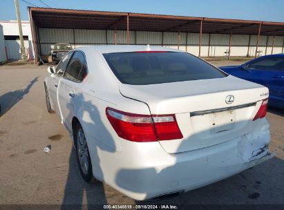 2007 LEXUS LS 460 White  Gasoline JTHBL46F175029649 photo #4