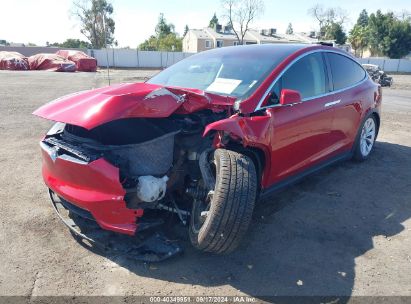 2016 TESLA MODEL X 60D/70D/75D/90D Red  Electric 5YJXCAE29GF017963 photo #3