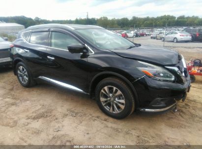 2018 NISSAN MURANO PLATINUM/S/SL/SV Black  Gasoline 5N1AZ2MH0JN141382 photo #1