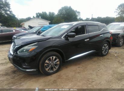 2018 NISSAN MURANO PLATINUM/S/SL/SV Black  Gasoline 5N1AZ2MH0JN141382 photo #3