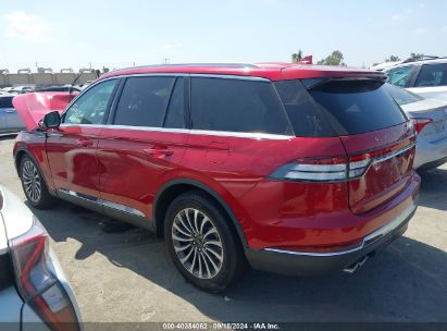 2020 LINCOLN AVIATOR RESERVE Red  Gasoline 5LM5J7WC9LGL29488 photo #4