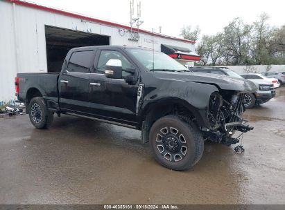 2024 FORD F-250 PLATINUM Black  Gasoline 1FT8W2BN9REE64801 photo #1