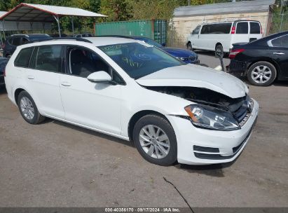 2016 VOLKSWAGEN GOLF SPORTWAGEN TSI S 4-DOOR White  Gasoline 3VWC17AU4GM514331 photo #1