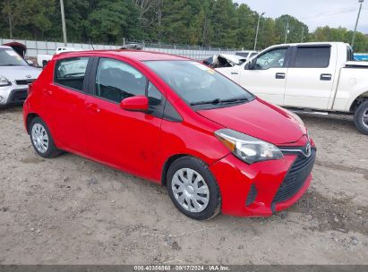 2016 TOYOTA YARIS L Red  Gasoline VNKKTUD31GA063549 photo #1