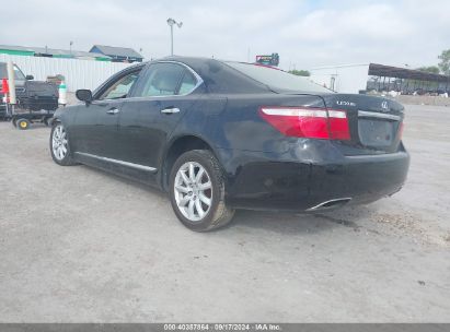 2008 LEXUS LS 460 Black  Gasoline JTHBL46F685053236 photo #4