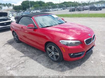 2017 BMW 230I Red  Gasoline WBA2K9C39HV950608 photo #1