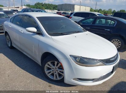 2015 CHRYSLER 200 LIMITED White  Gasoline 1C3CCCAB2FN546627 photo #1