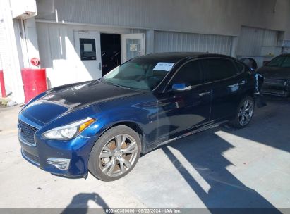 2015 INFINITI Q70L 3.7X Blue  Gasoline JN1BY1PR4FM830061 photo #3