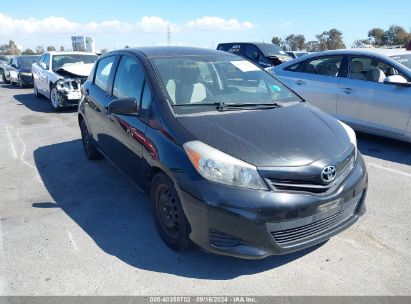 2013 TOYOTA YARIS L Black  Gasoline JTDKTUD30DD572681 photo #1