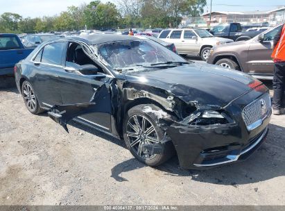 2017 LINCOLN CONTINENTAL RESERVE Black  Gasoline 1LN6L9RP9H5627392 photo #1