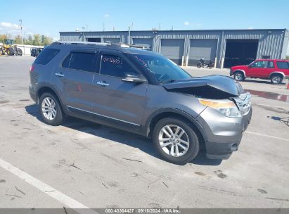 2013 FORD EXPLORER XLT Gray  Gasoline 1FM5K7D82DGB75707 photo #1