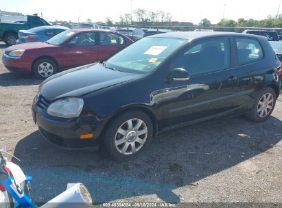 2007 VOLKSWAGEN RABBIT 2-DOOR Black  Gasoline WVWBR71K17W146776 photo #3